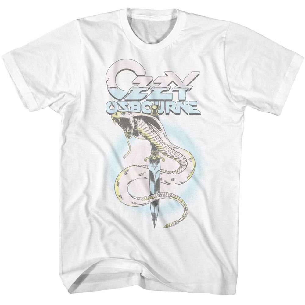 Ozzy Osbourne Pastel Snake Shirt Rock Music Graphic Fan Band T-Shirt 24